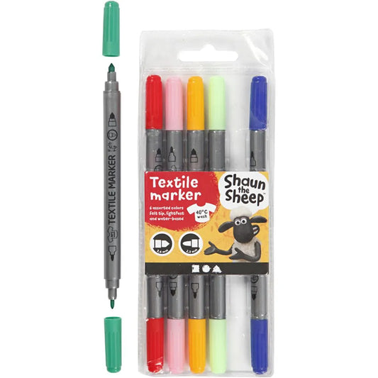 Shaun The Sheep Textile Markers